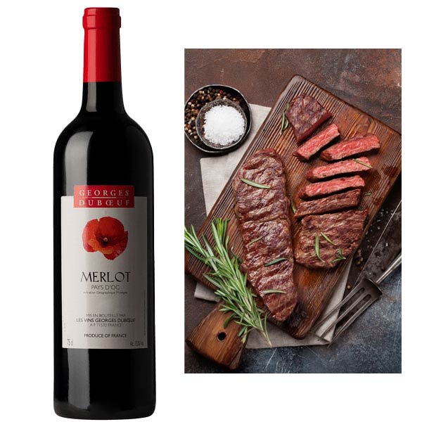 Rượu vang Pháp Georges Duboeuf Merlot Pays