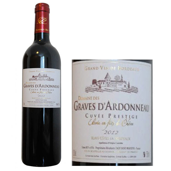 Rượu Vang Pháp Domaine des Graves d’Ardonneau red Cotes de Blaye