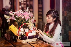 Hộp quà tết sang trọng-tự làm bằng tay