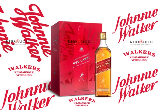 Hộp quà Rượu Johnnie Walker Red Label