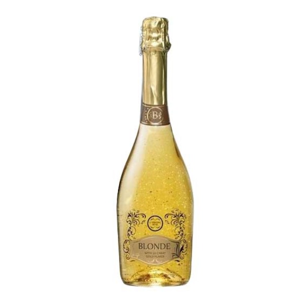 Rượu Champagne Tây Ban Nha Blonde Gold Flakes 22 Carat