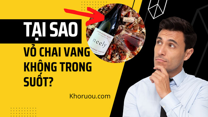 vỏ chai vang không trong suốt