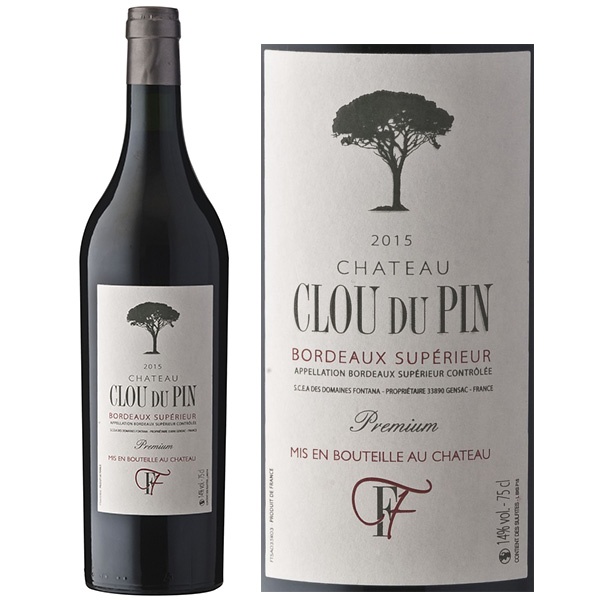 Rượu vang Pháp Chateau Clou Du Pin Bordeaux Supérieur Premium