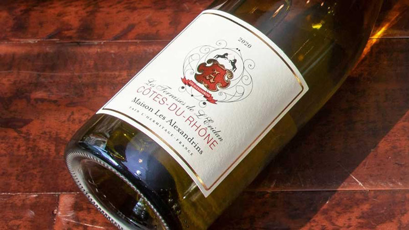 Rượu Vang Pháp Les Terrasses De L’eridan Cotes Du Rhone Blanc