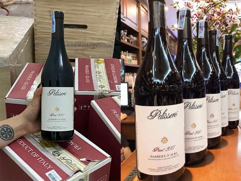 Rượu vang Ý Pelissero Piani Barbera D'Alba