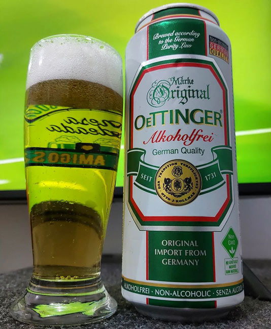 Bia chay Oettinger Alkoholfrei 0 độ 0,5L
