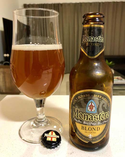 Bia Pháp Monastere Blond 6.5% – thung 24 chai 330ml