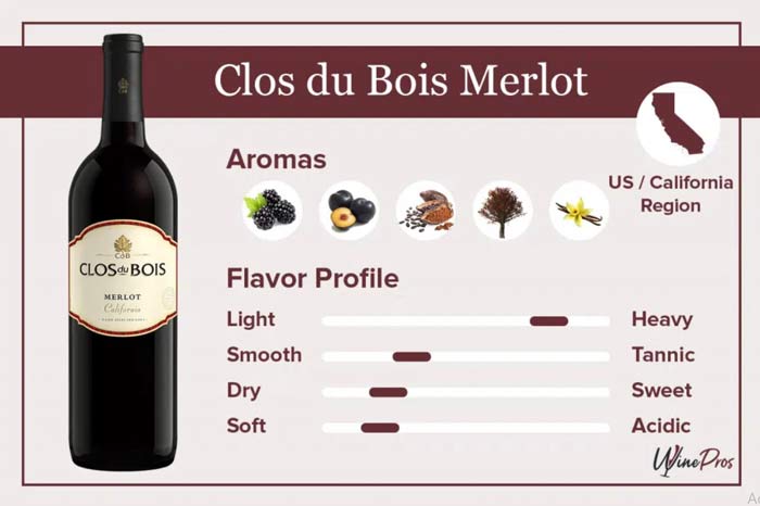 Rượu Vang Mỹ CLOS DU BOIS Merlot
