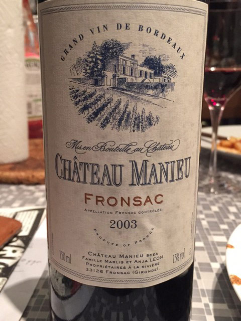 Rượu Vang Pháp Chateau Manieu Fronsac
