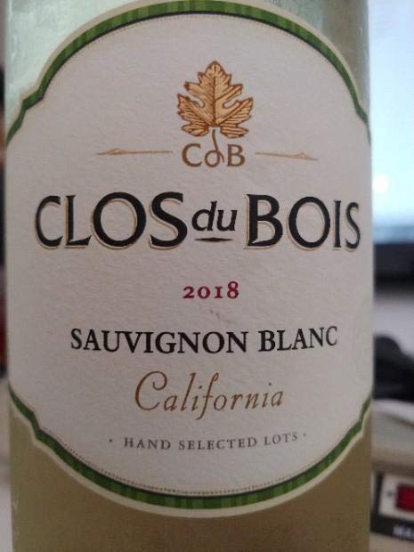 Rượu Vang Mỹ CLOS DU BOIS Sauvignon Blanc