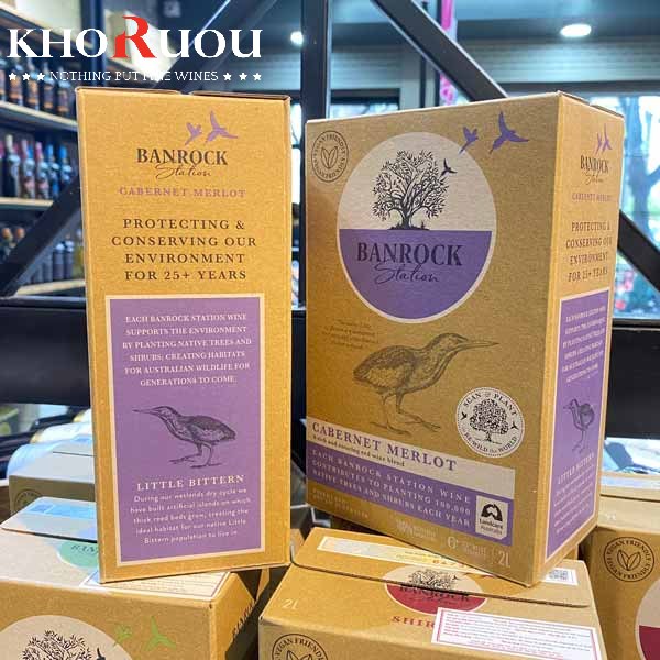 Rượu vang Úc BIB Banrock Station Cabernet Merlot