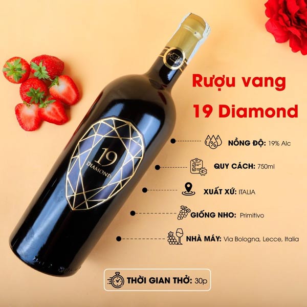Rượu vang Ý Diamond 19