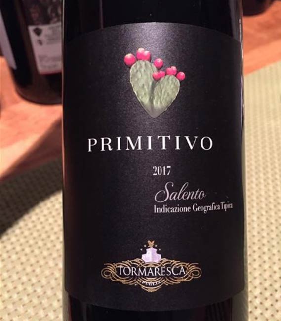 Rượu vang Ý Tormaresca Primitivo Salento 'Fichi d'India'