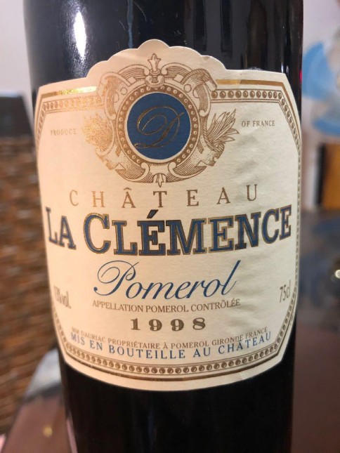 Rượu vang Pháp Chateau La Clemence 1998