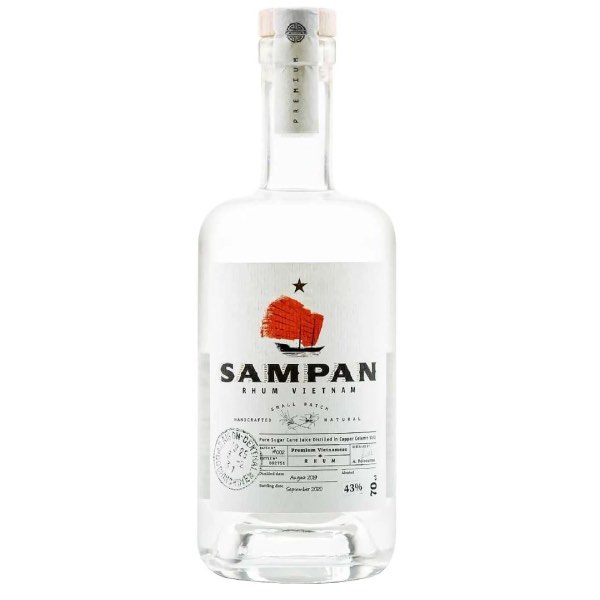 Rượu Rum Việt Nam White Rhum Sampan 43%