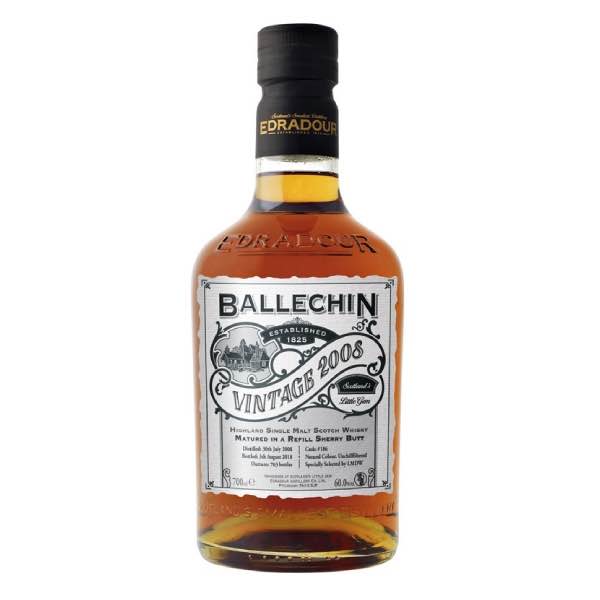 Rượu whisky Scotland Ballechin 2008 The Chronicles 60% Single Malt