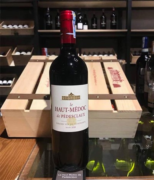 Rượu Vang Pháp Le Haut Medoc de Pedesclaux 2015