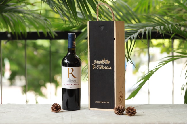 Rượu vang Pháp Côtes du Roussillon R Blend kèm Hộp gỗ đơn Icon Wine
