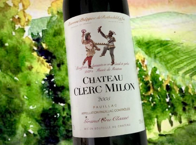 Rượu vang Pháp Chateau Clerc Milon 2005
