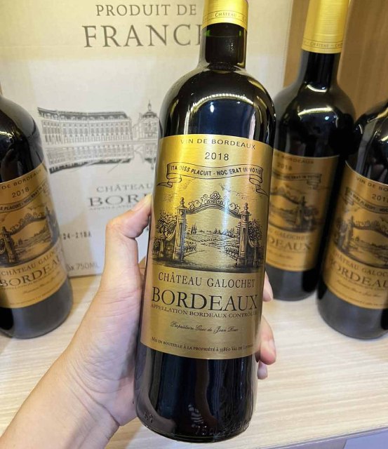 Rượu Vang Pháp Chateau Galochet Rouge Bordeaux