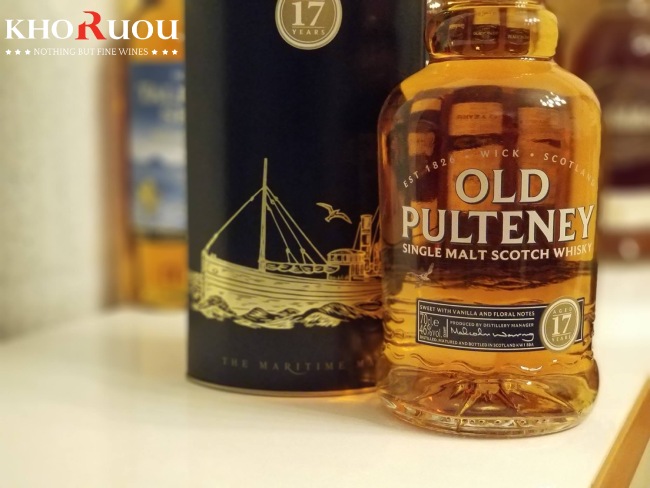 Rượu Whisky Scotland Old Pulteney 17