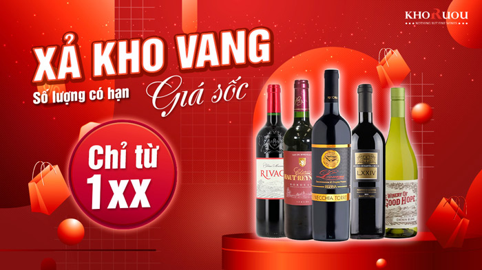 xả kho vang