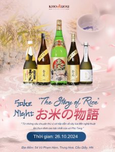 Sự kiến nếm thử Rượu Sake The Story of Rice
