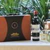 set-ruou-vang-phap-chateau-rombeau-les-rosiers-organic-cung-hop-da-ban-nguyet-mau-nau Set Rượu vang Pháp Chateau Rombeau Les Rosiers Organic cùng Hộp da bán nguyệt màu nâu