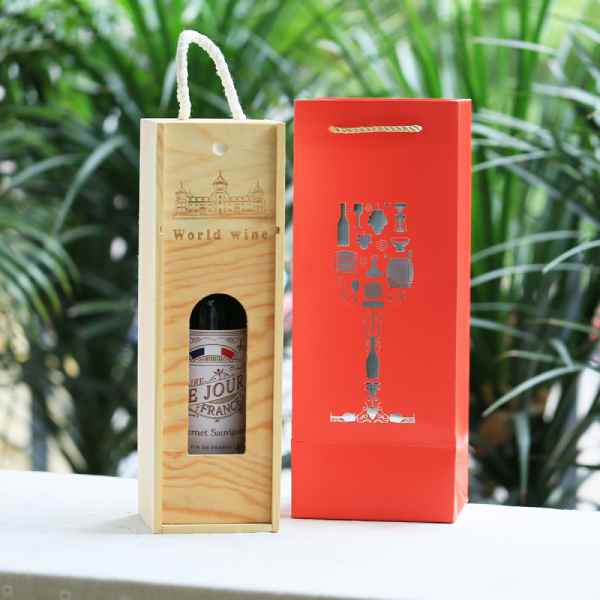 Rượu Vang Pháp Claire De Jour Cabernet Sauvignon kèm hộp gỗ