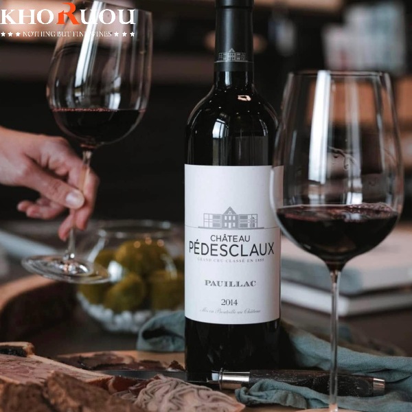 Rượu vang Pháp Chateau Pedesclaux khoruou