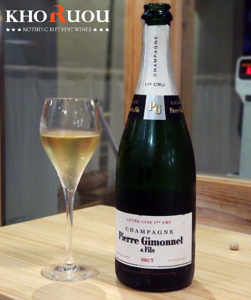 Rượu Champagne Pháp Pierre Gimonnet Brut Cuis khoruou