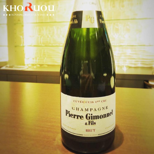 Rượu Champagne Pháp Pierre Gimonnet Brut Cuis khoruou