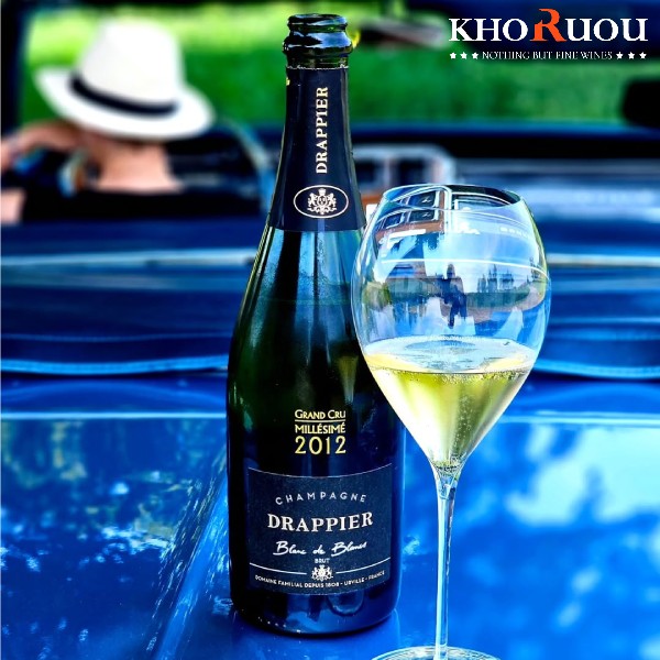 Rượu Champagne Pháp Drappier Blanc de Blancs khoruou