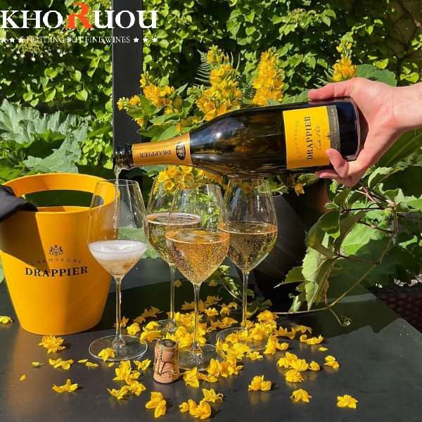 Rượu Champagne Pháp Drappier Brut Carte d'Or khoruou