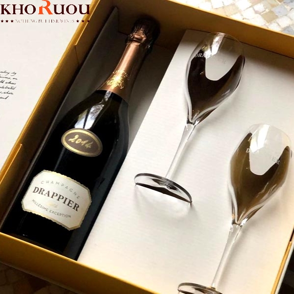 Rượu Champagne Pháp Drappier Millésime Exception khoruou