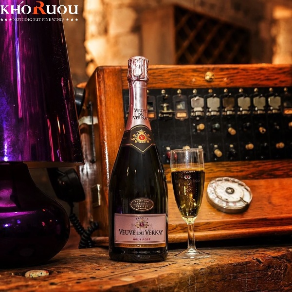 Rượu Vang Sủi Pháp Veuve Du Vernay Rosé khoruou