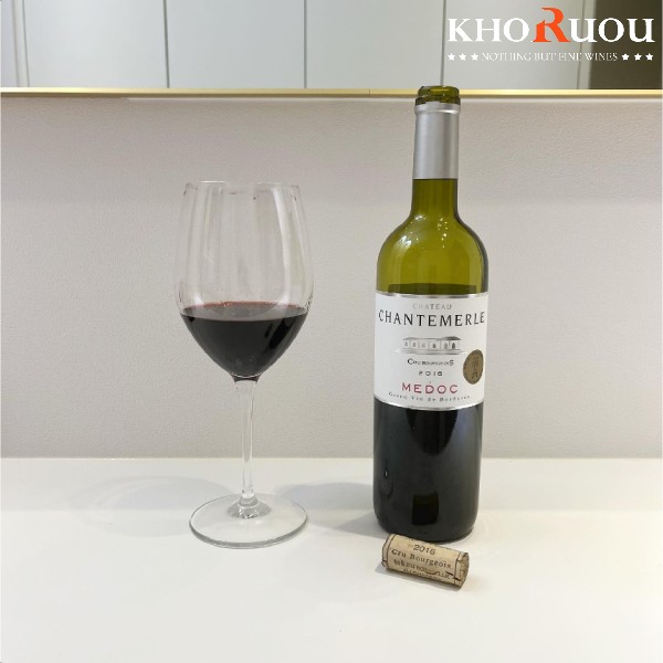 Rượu vang Pháp Château Chantemerle Cru Bourgeois khoruou