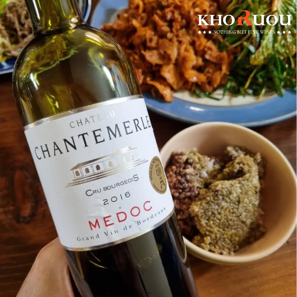 Rượu vang Pháp Château Chantemerle Cru Bourgeois khoruou