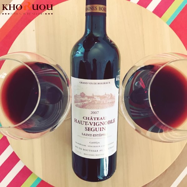 Rượu vang Pháp Château Haut-Vignoble Seguin khoruou