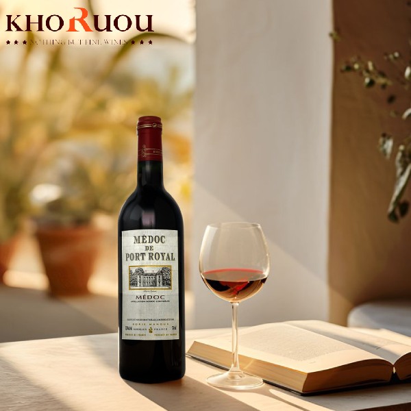 Rượu vang Pháp Médoc de Port Royal khoruou