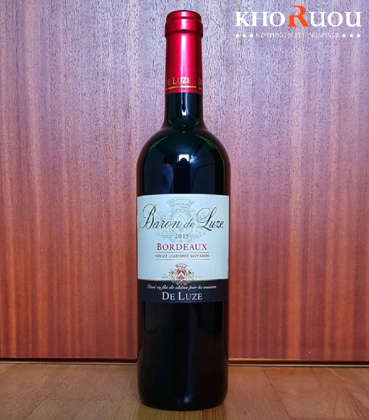 Rượu vang Pháp Barons De Luze Bordeaux Oak-Barrel Aged khoruou