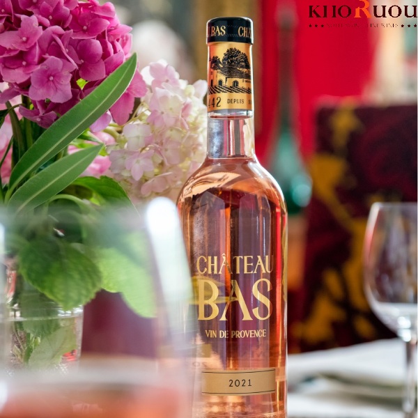 Rượu vang Pháp Château Bas Rosé Bio Wine khoruou