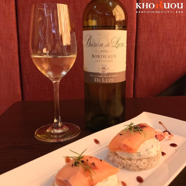 Rượu vang Pháp Baron de Luze Terra Vitis White khoruou