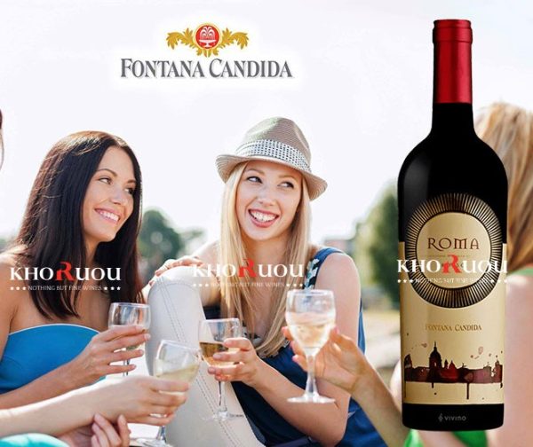 [MỚI] Rượu Vang Ý Fontana Candida Roma DOC Rosso 14%