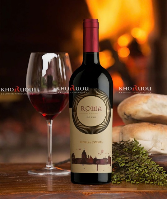 [MỚI] Rượu Vang Ý Fontana Candida Roma DOC Rosso 14%