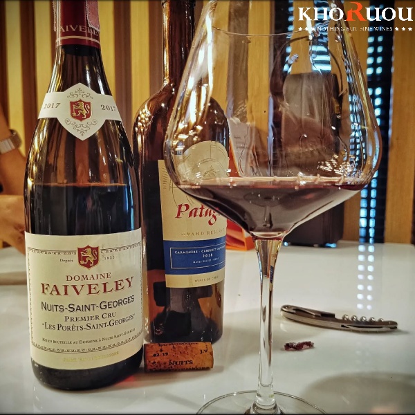 Rượu vang Pháp Domaine Faiveley Nuits-Saint-Georges Premier Cru "Les Porêts St Georges" khoruou