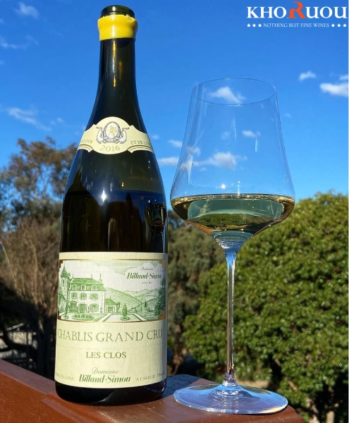 Rượu vang Pháp Domaine Billaud-Simon Chablis Grand Cru "Les Clos" khoruou