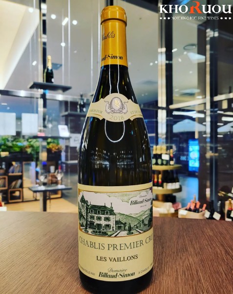 Rượu vang Pháp Domaine Billaud-Simon Chablis Premier Cru "Les Vaillons" khoruou