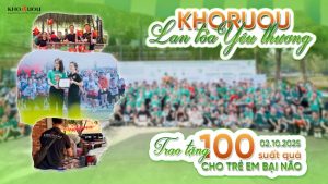 "Chạy Thiện Nguyện 2025 - Nâng Bước Chân Em": KHORUOU trao tặn 100 suất Quà Trung thu dành cho trẻ em bại não