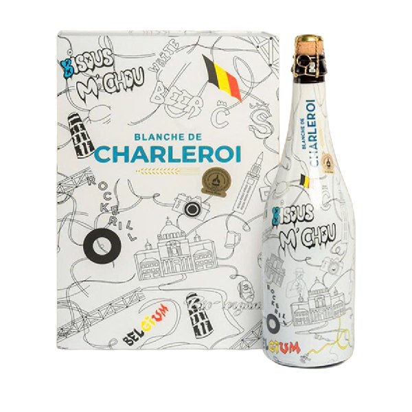 Hộp Bia Tết 2026 Cao Cấp: 1 chai bia Charleroi 750ml kèm ly chính hãng